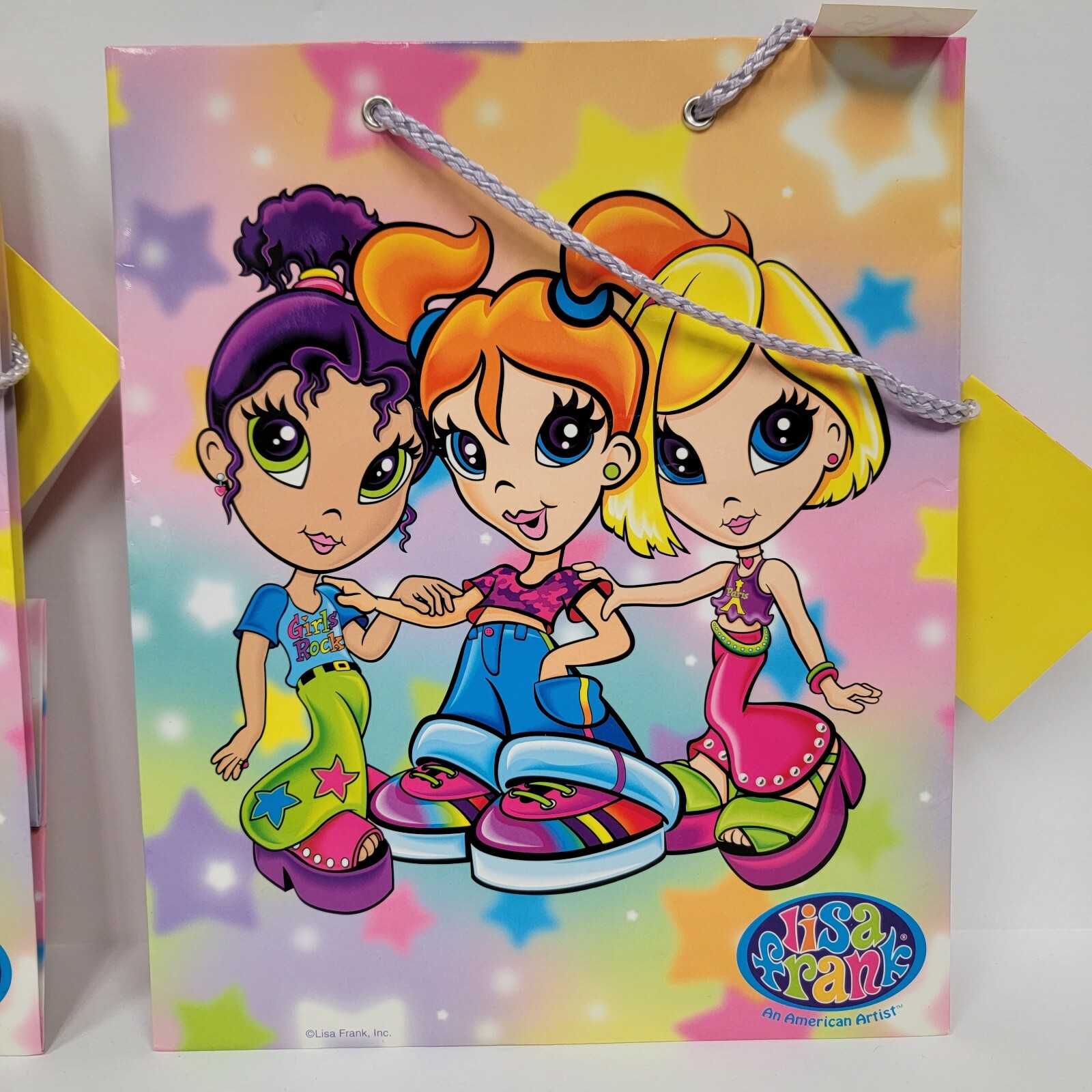 2x Lisa Frank Vintage Fab Friends Gift Bag 9.5″ x 8″ New w/ Tags Y2K 2000s Girls
