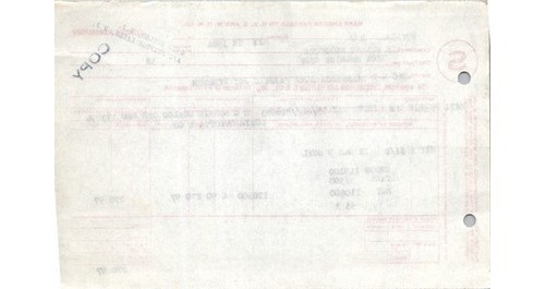 NYS & W Railroad 1964 Cashier’s Memo Coal Freight Bill Butler NJ Railroadiana