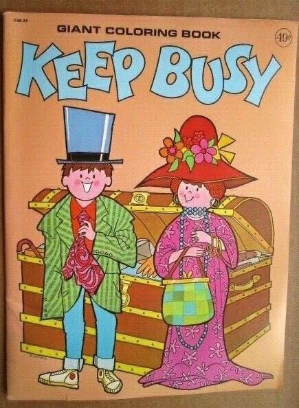 Playmore Inc. KEEP BUSY Giant Coloring Book Playmore – Unused ~ A16