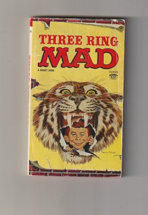J459 Mad Three Ring Signet Humor Paperback Book Comic