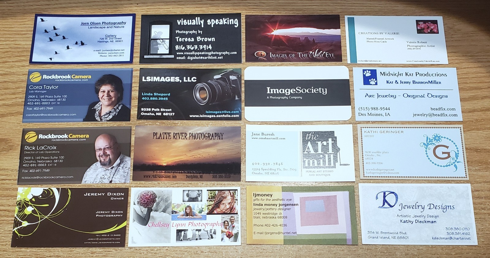 🔥 LOT of 100 ARTIST/ART Related BUSINESS CARDS for BUSINESS CARD COLLECTION L15