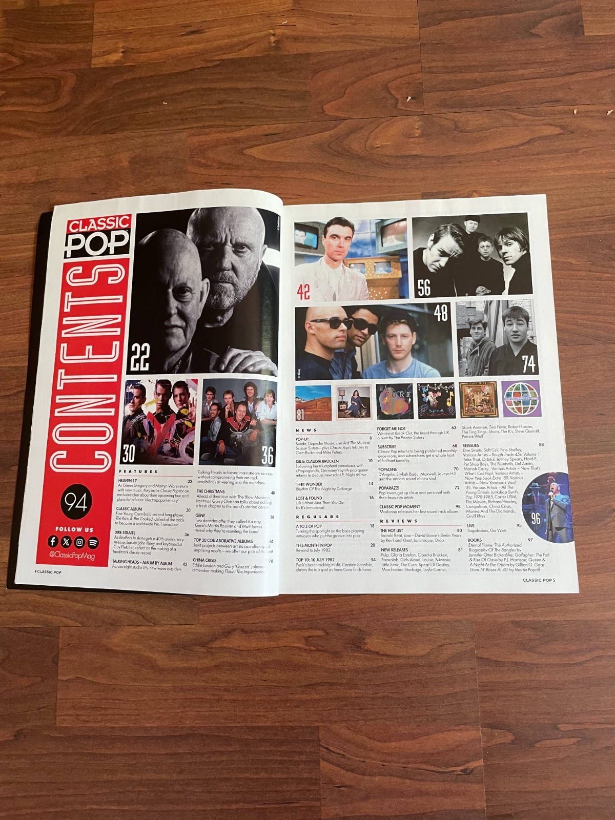 Classic Pop Magazine July 2025 – Heaven 17 Sugababes Talking Heads FYC Go West