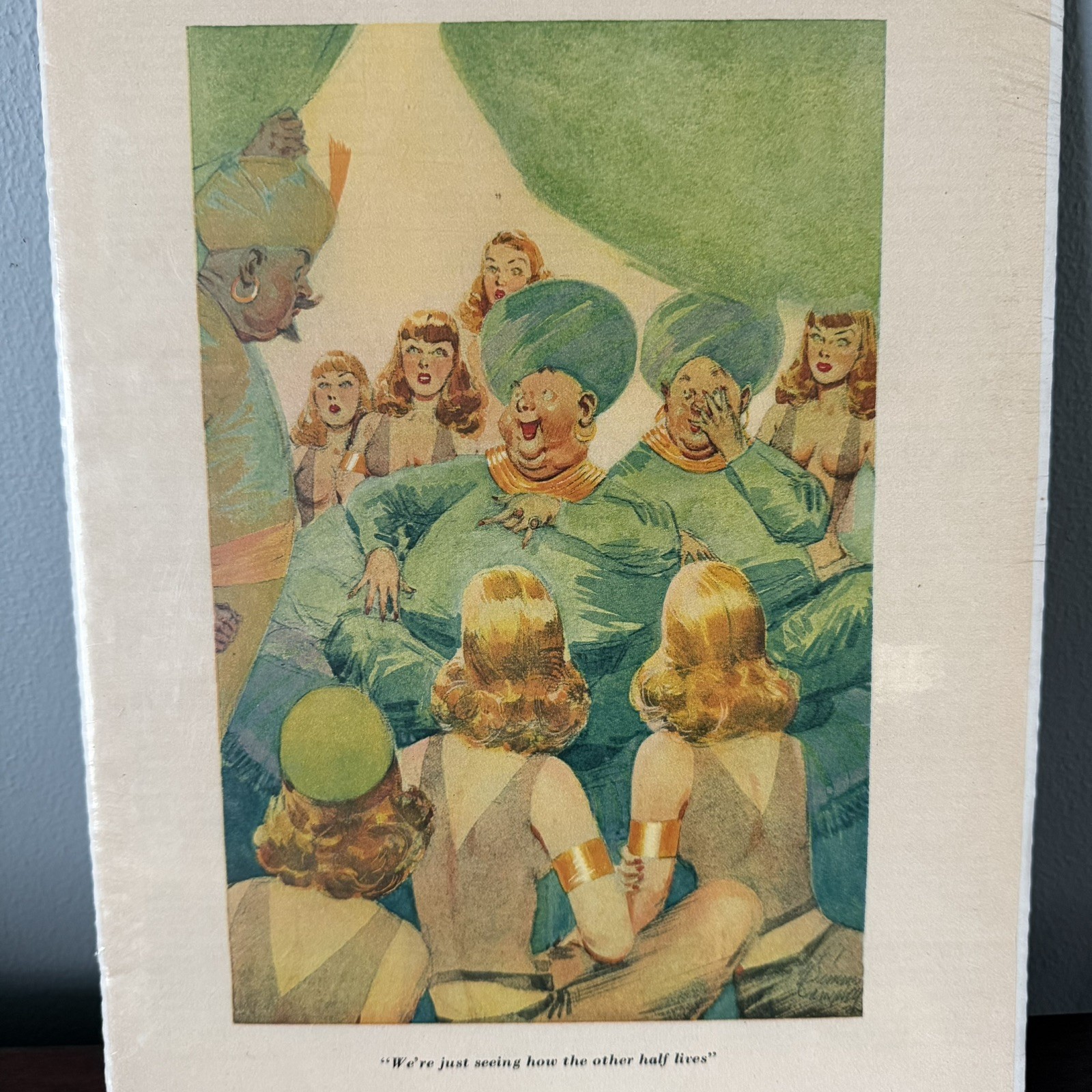 1950s Original Esquire Art October CARTOONS Were Just Seeing How The Other Half