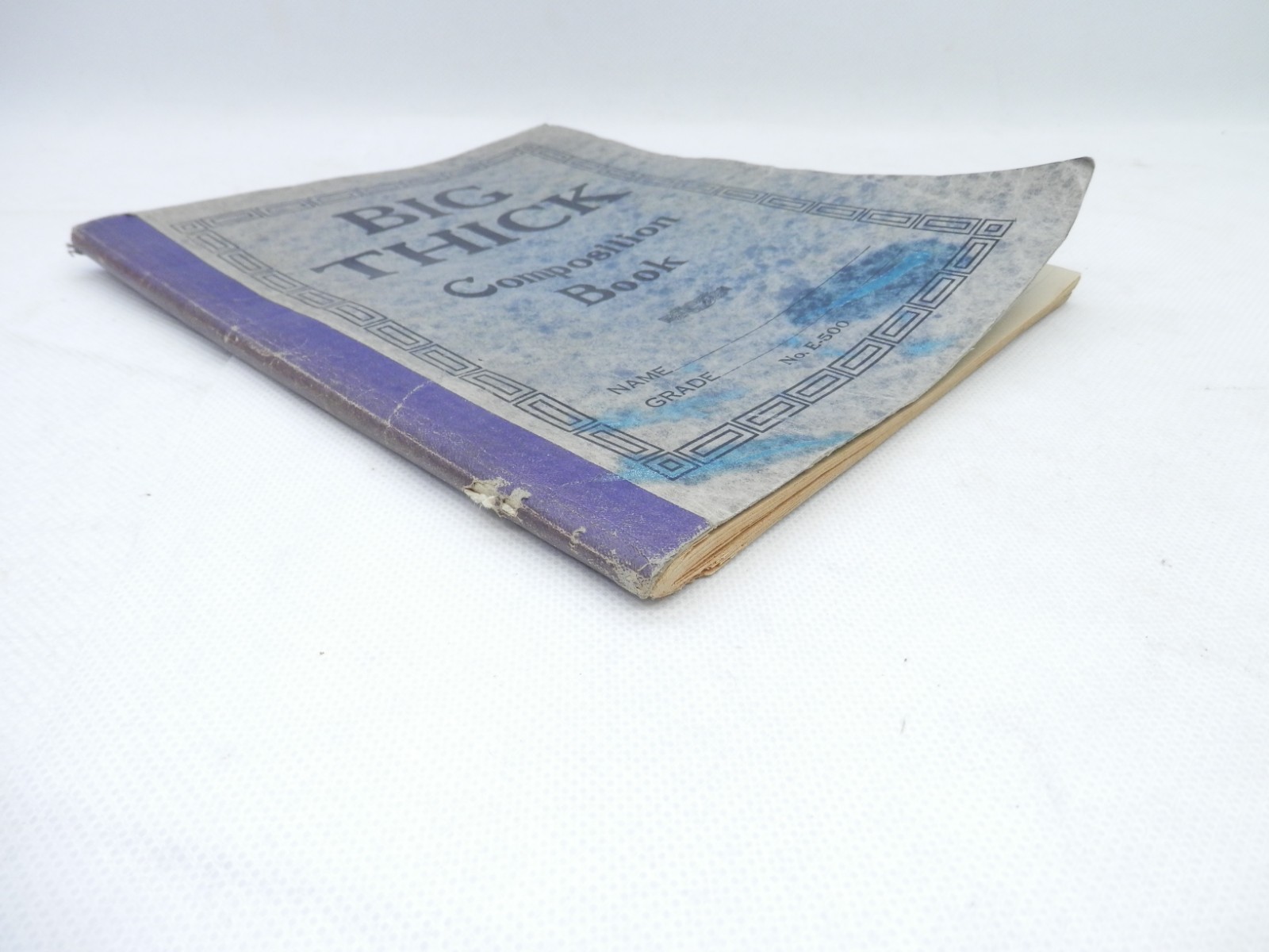 Vintage 1920s “BIG THICK” Lined Paper Pad Composition Book #E-500