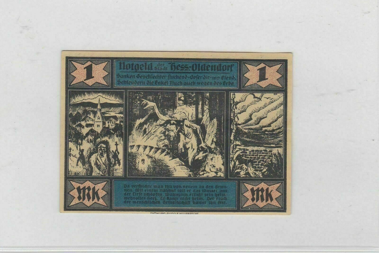 Germany Vintage NotGeld Banknote As Shown Ref: R7854
