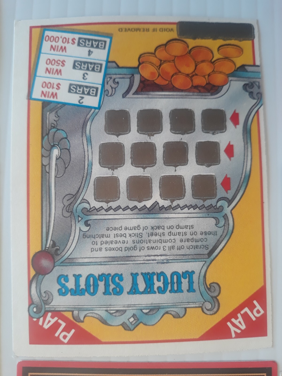 illinois Lottery Tickets 1980s