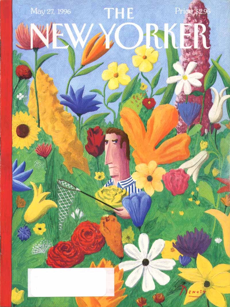 New Yorker cover Benoit butterfly net foiled 5/27 1996