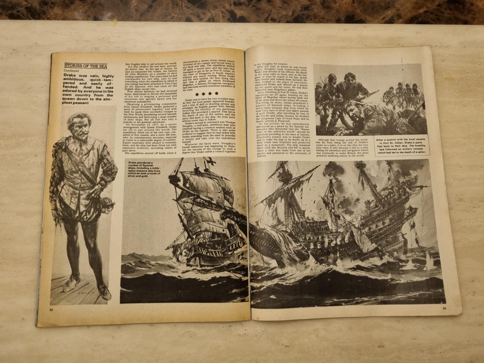 Look and Learn Magazine No. 629, 2nd February 1974 – The None eyed Pilot who