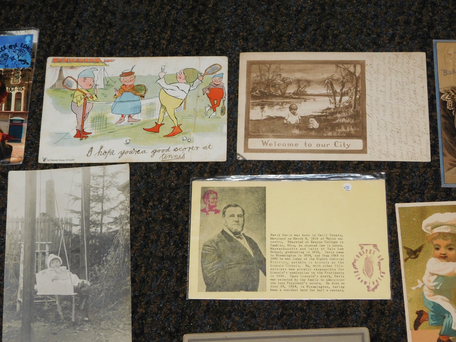 VINTAGE OLD PAPER 15 PIECE LOT ADVERTISING POSTCARDS PHOTOS ETC
