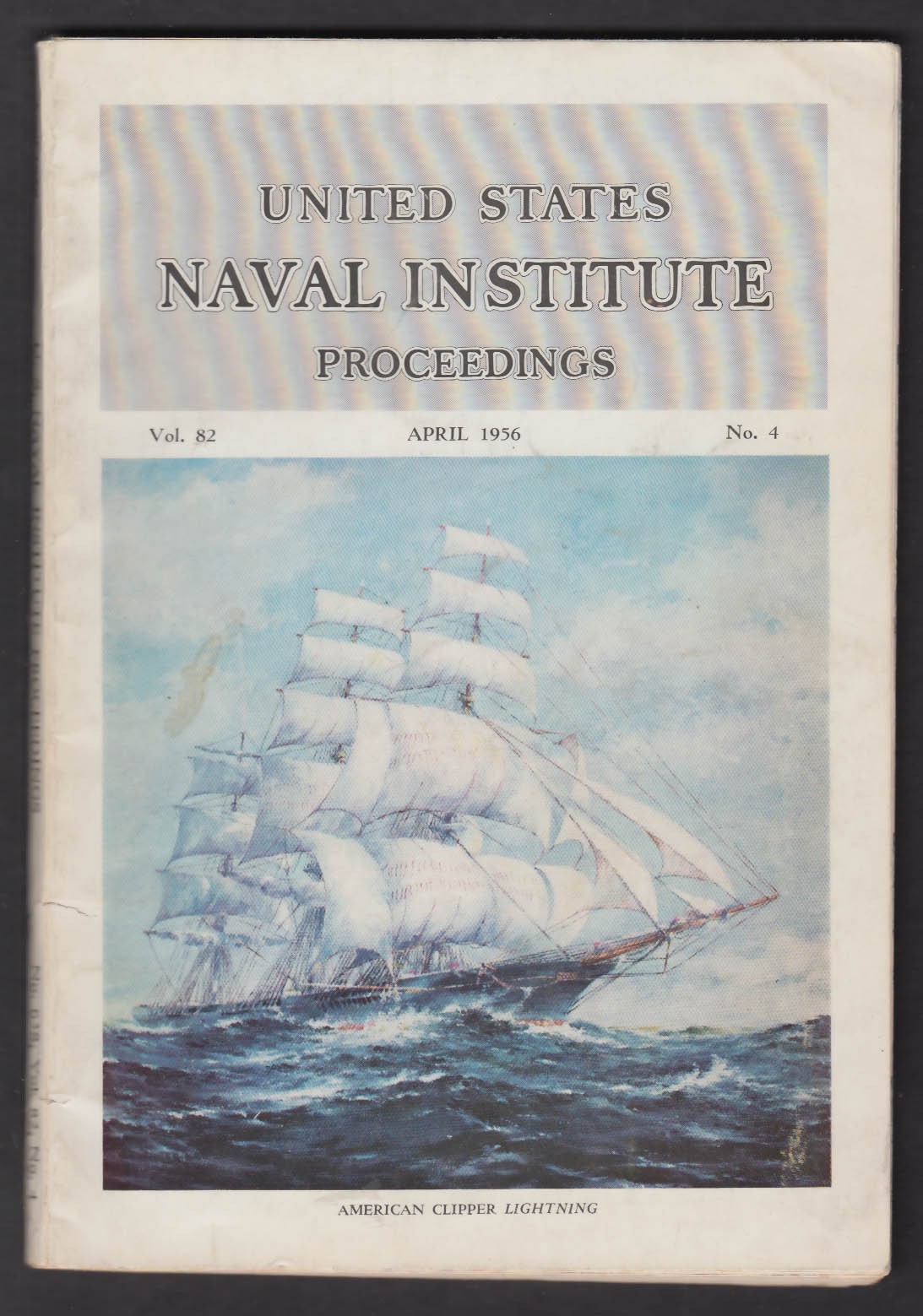 United States Naval Institute Proceedings 4 1956 Odenwald Incident Panama Canal