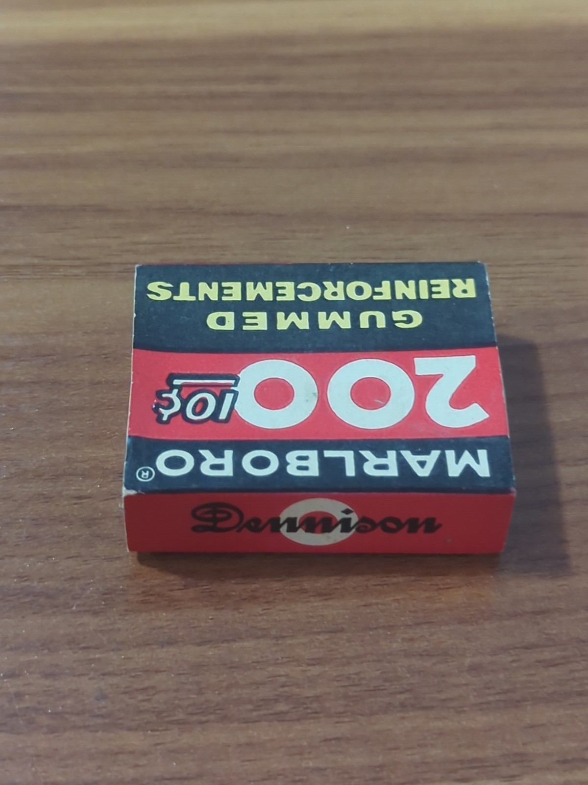 Vintage Dennison Marlboro Gummed Reinforcements 200 Partial Box Decor