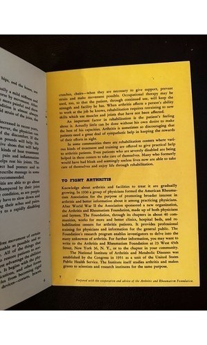Metropolitan Life Arthritis Booklet 1953 Medical History Pamphlet Health Guide