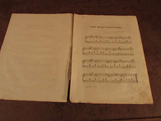 Antique sheet music 1800’s Silver Ripples East Pieces for Forte piano E Mack