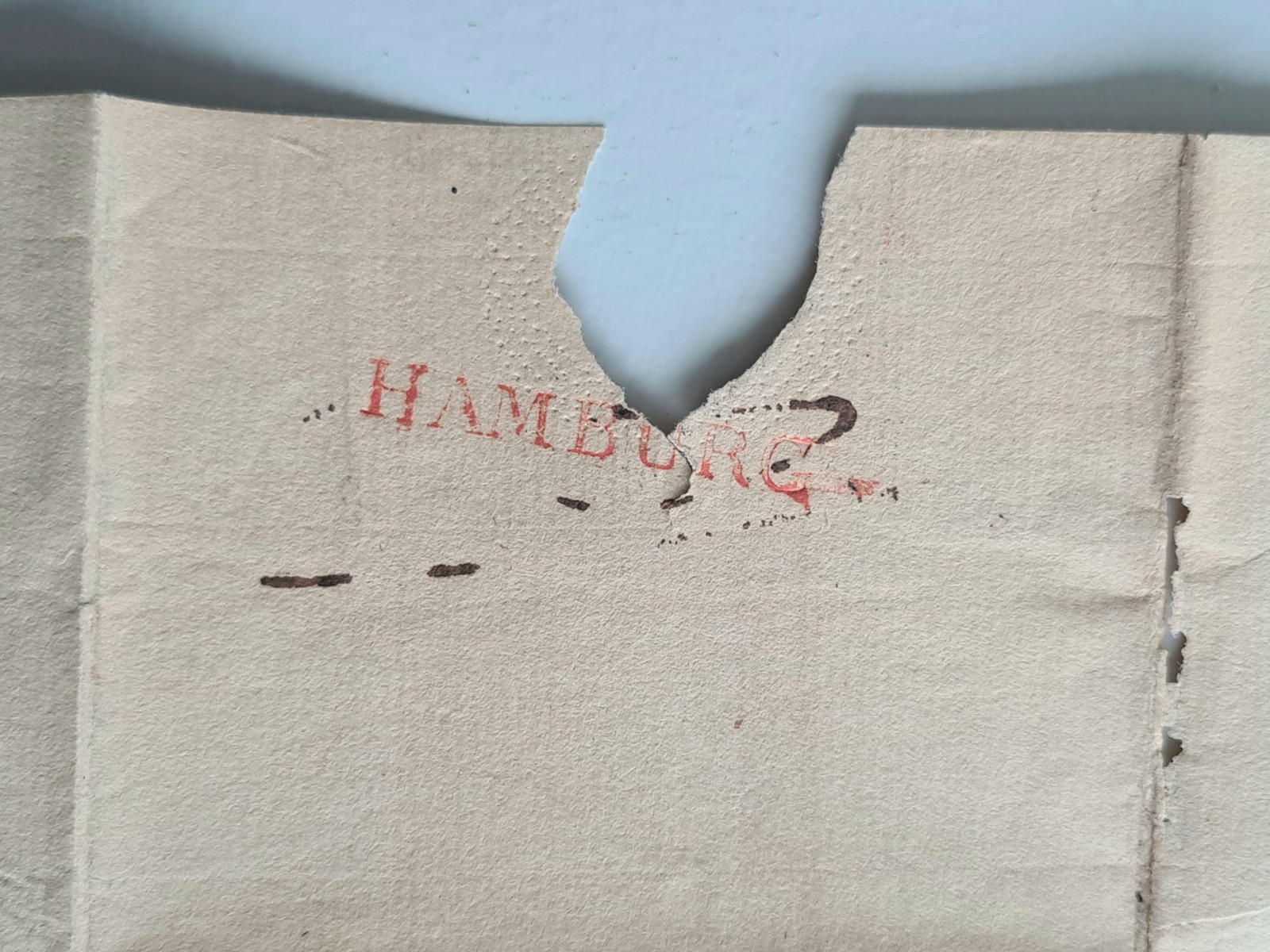 Old Letter Mail Of May 16, 1819 End Of The 1st Empire Hamburg Bordeaux