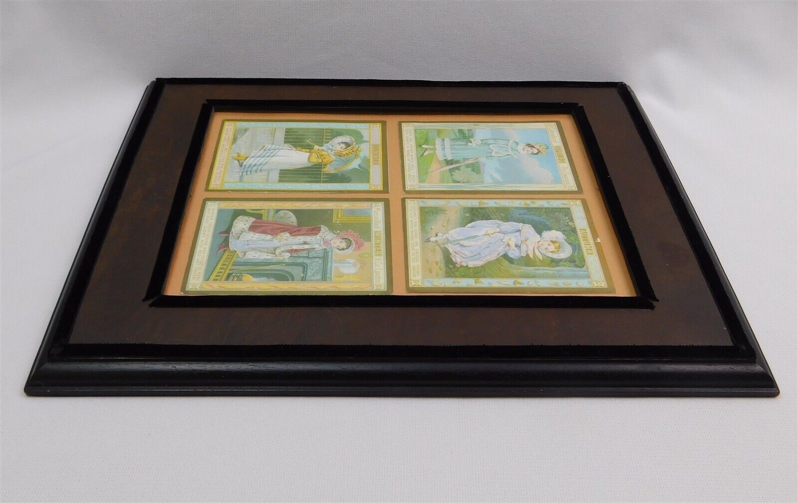 Marcus Ward 1880s Calendar Of The Seasons Victorian Trade Cards Framed