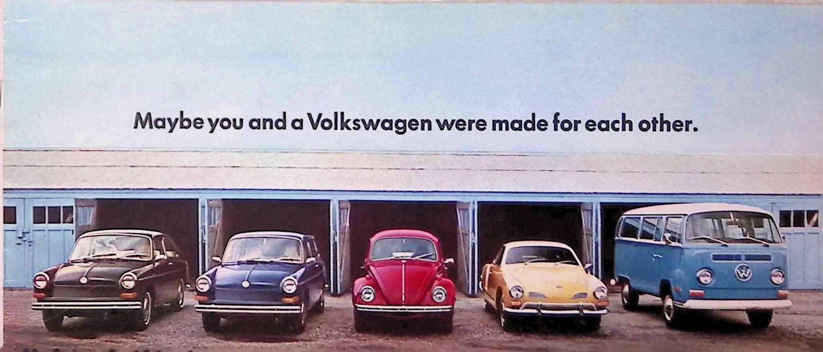 1960s Volkswagen Brochure – Beetle Ghia Squareback Original Sales Catalog