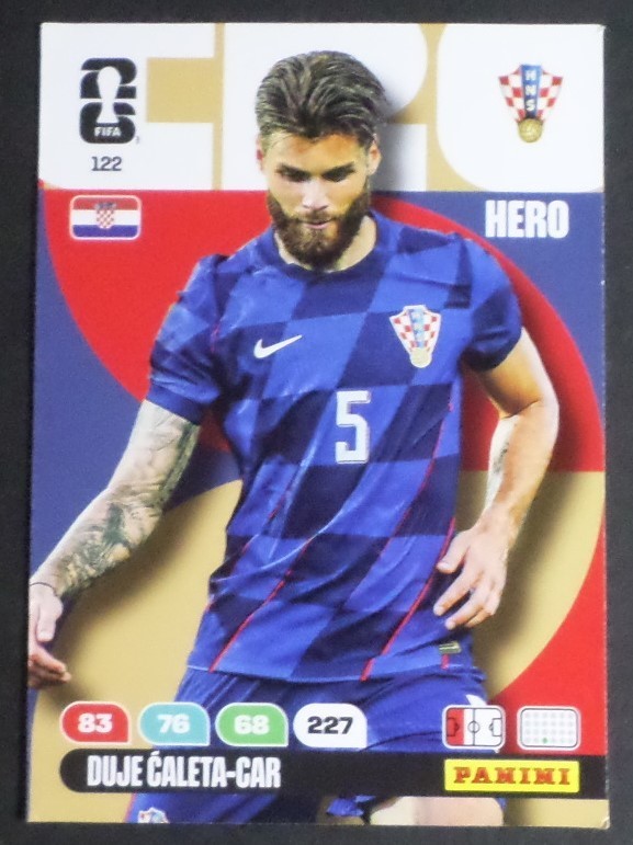 Panini Adrenalyn Caleta Duje Caleta Croatia World Cup 2026 122 Football Card