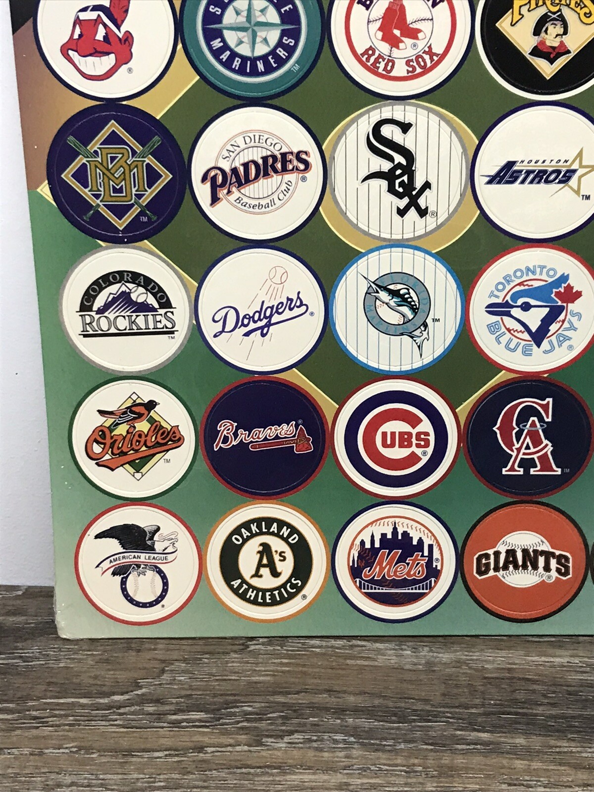 1995 Major League Baseball 28 TEAM CAPS Sheet Collection Ltd Ed Sealed + AL/NL