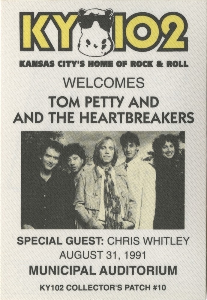 Tom Petty & the Heartbreakers 1991 concert tour KY102 Radio Backstage Pass