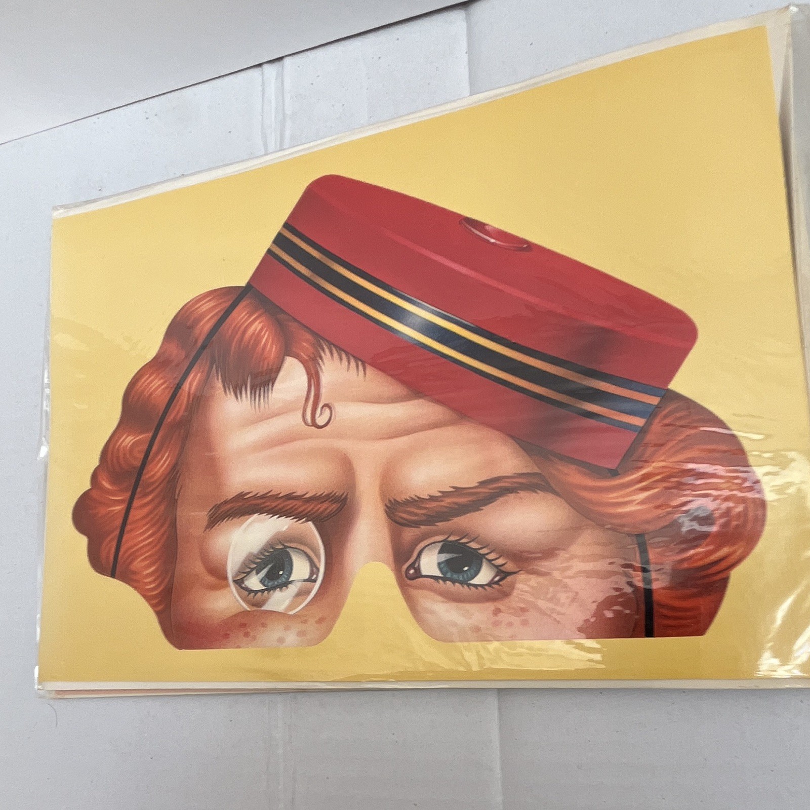 Paper Magic Group Vintage Pre-1990 Multicolor Paper Pop-Out Face Mask Cards