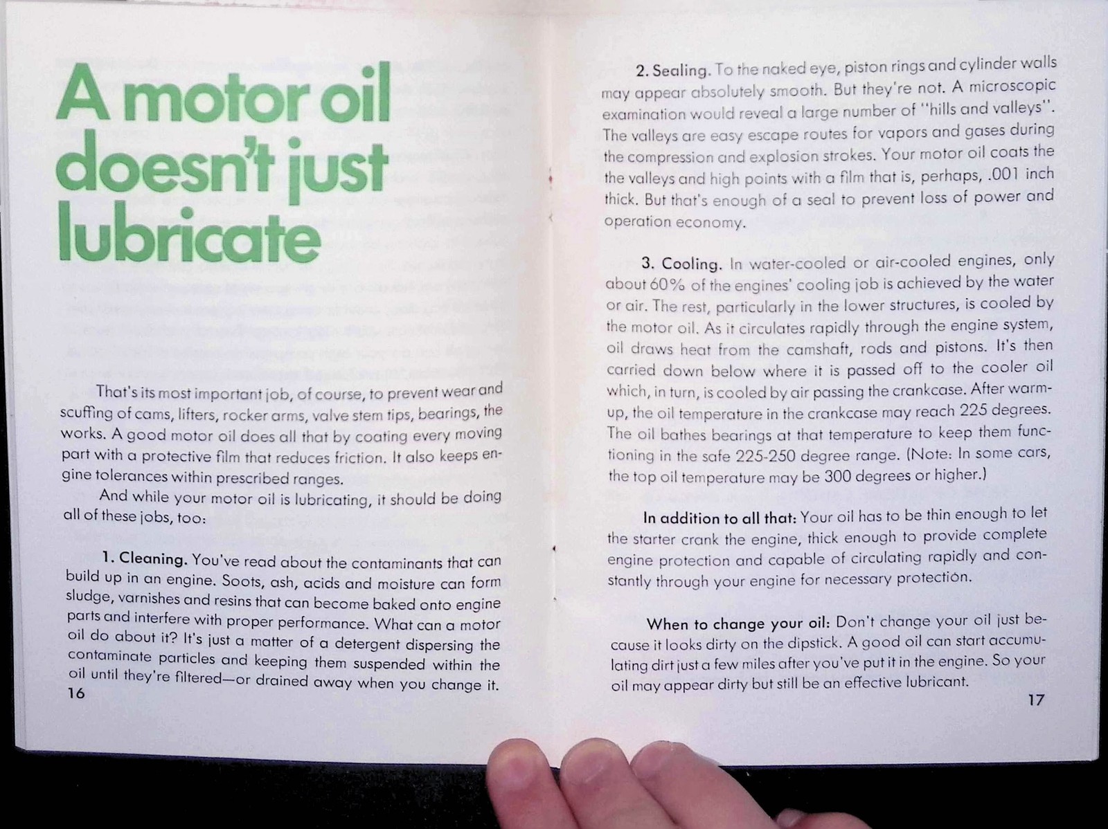 1940s Oil City PA Motor Oil Pamphlet – 2-Cycle Engine Guide – Silhouette Design