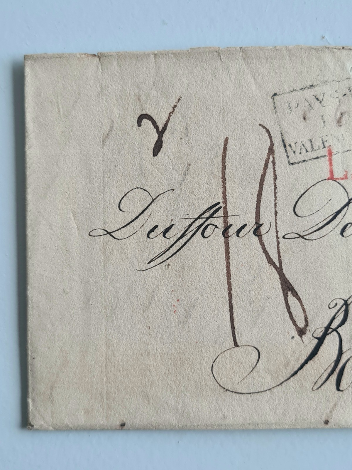 Old Letter Mail Of May 16, 1819 End Of The 1st Empire Hamburg Bordeaux