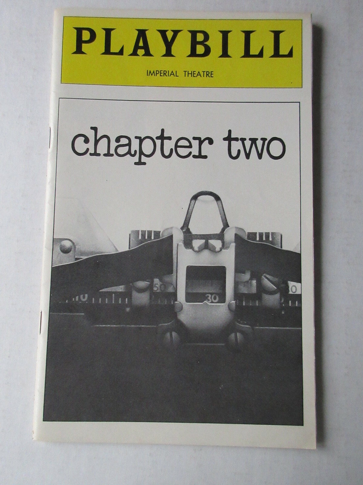 PLAYBILL – chapter two April 1978 New York City NY IMPERIAL THEATRE Judd Hirsch