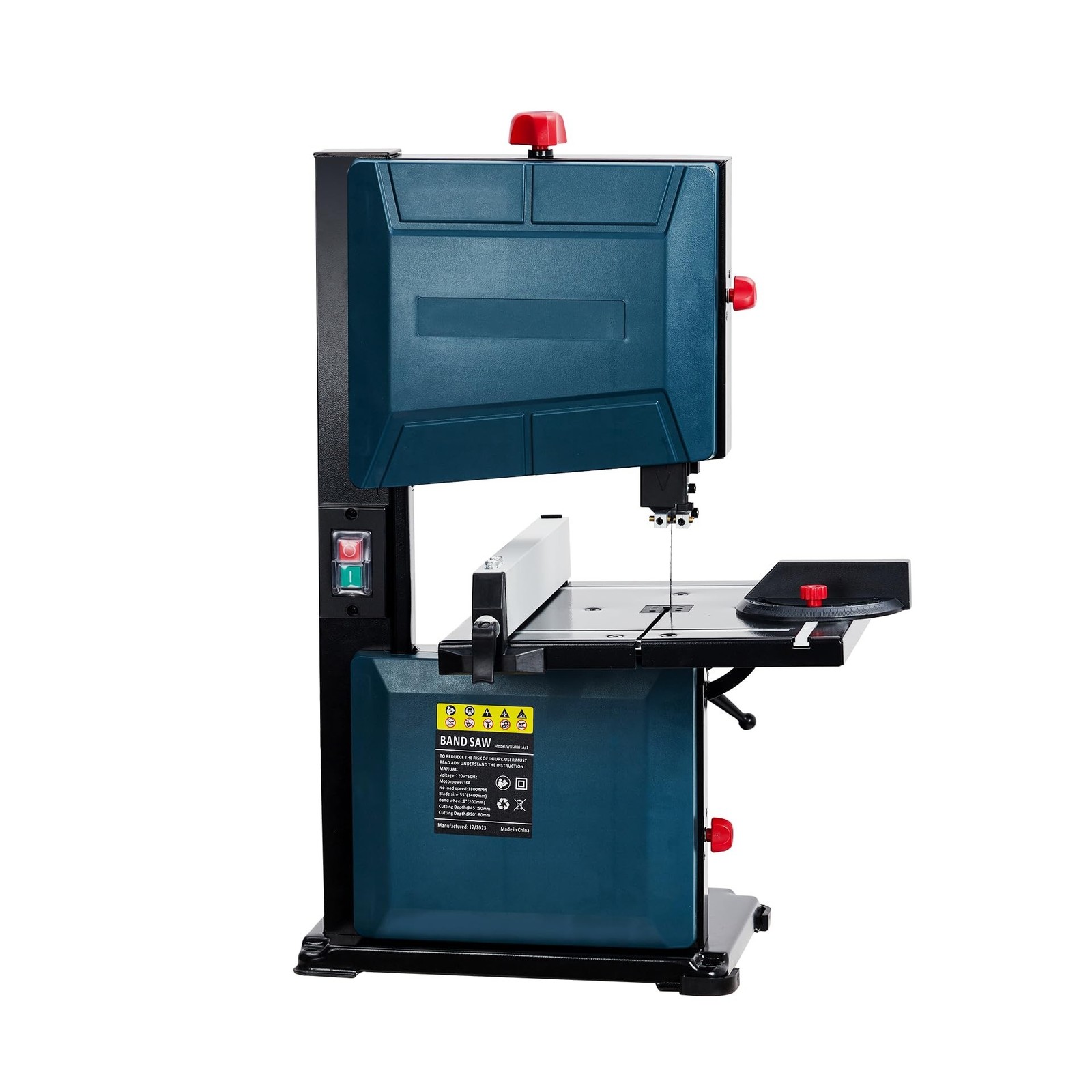 PeakPursuit 8 Inch Band Saw, 0-45 Tilting Range, 3A & 1800RPM Pure Copper Mot…