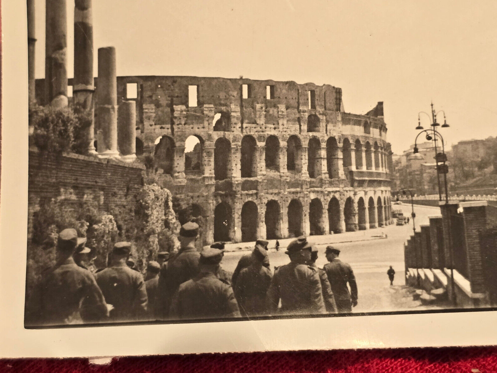 WEHRMACHT ROME ITALY COLOSSEUM RUINS WW2 WWII German Military wartime Photos