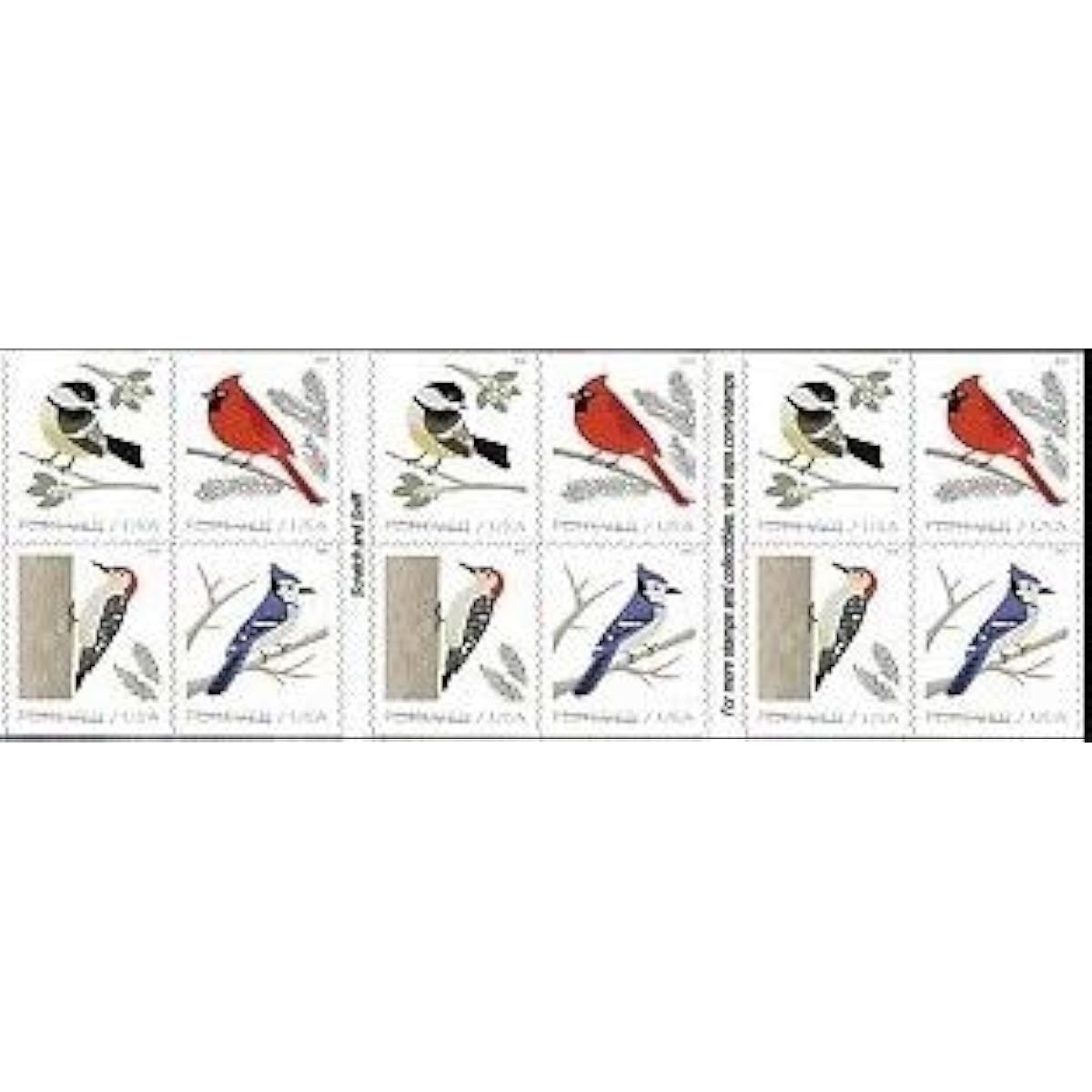 100 stamps Birds in Winter USPS Forever Self Adhesive Booklets Mint Postage
