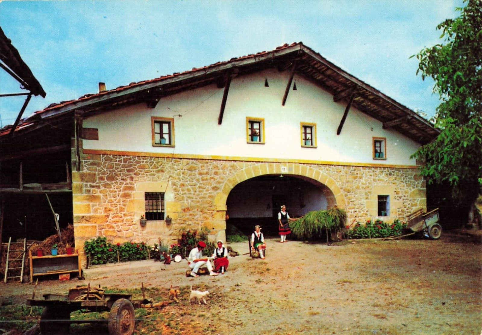 Postcard Spain Typical Basque Farmhouse