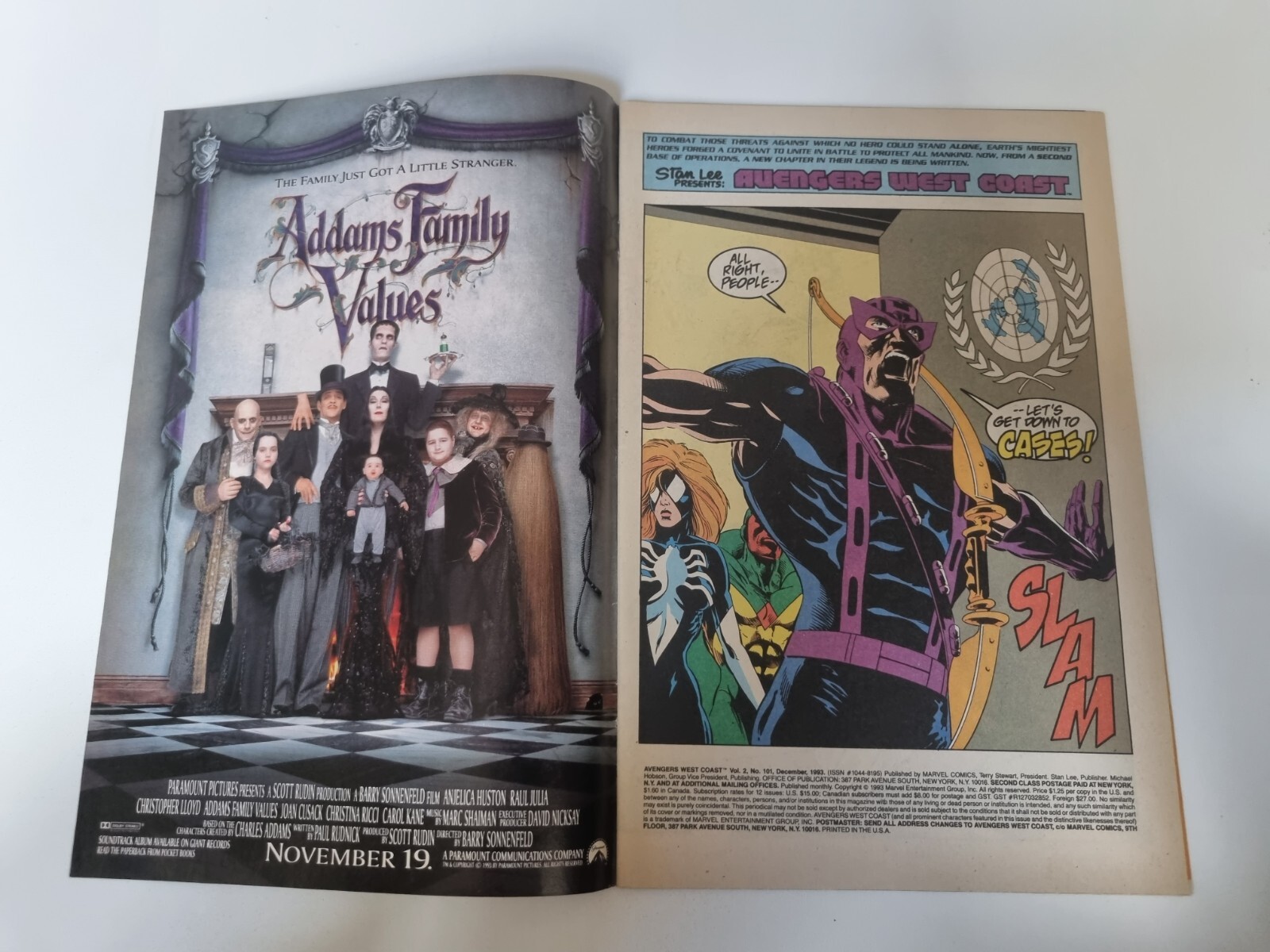 Avengers Westcoast Vol 2 No. 101 Bloodties Part III of V, Dec 1993 Marvel Comics