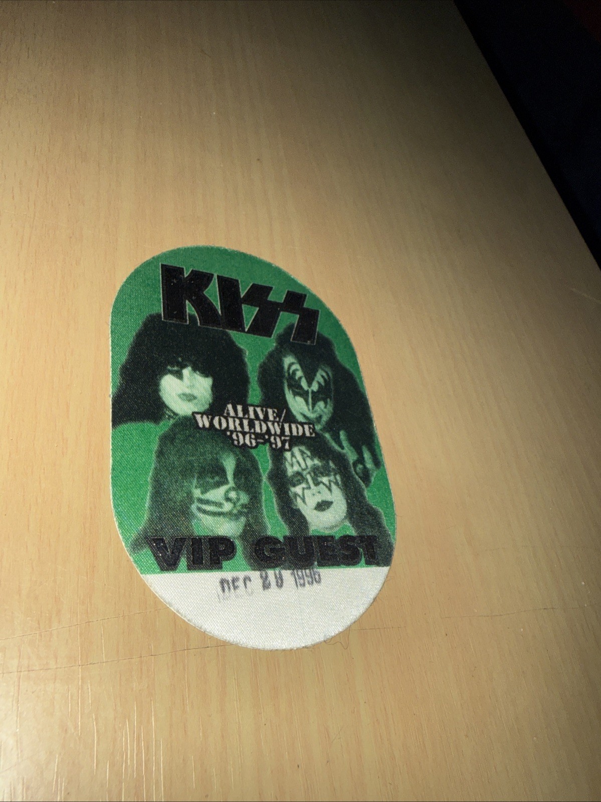 KISS 1996-97 Alive/Worldwide Tour Backstage Pass VIP