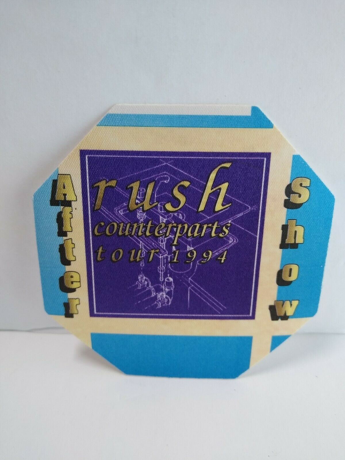 Rush Counterparts Backstage Pass Original 1994 Hard Rock Music After Show Blue