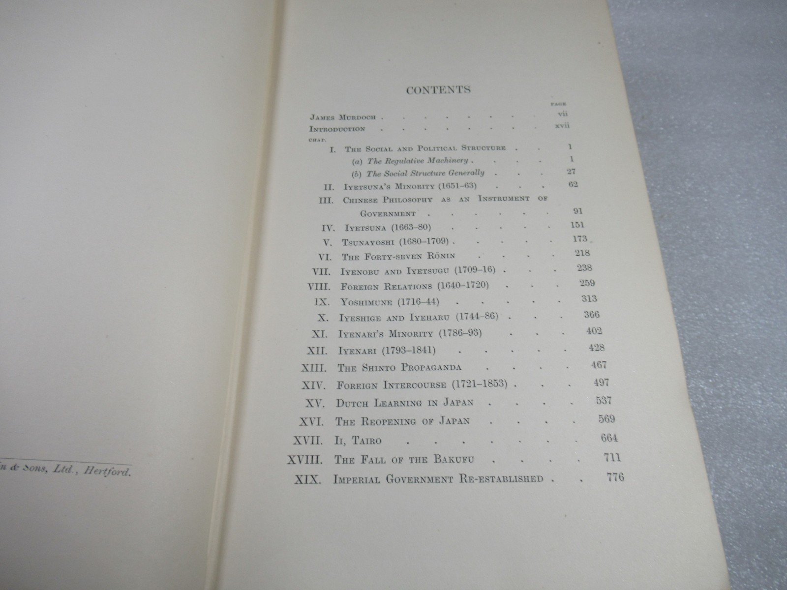 1910-26 A History of Japan – From Origins to 1868 – James Murdoch – 3 volumes