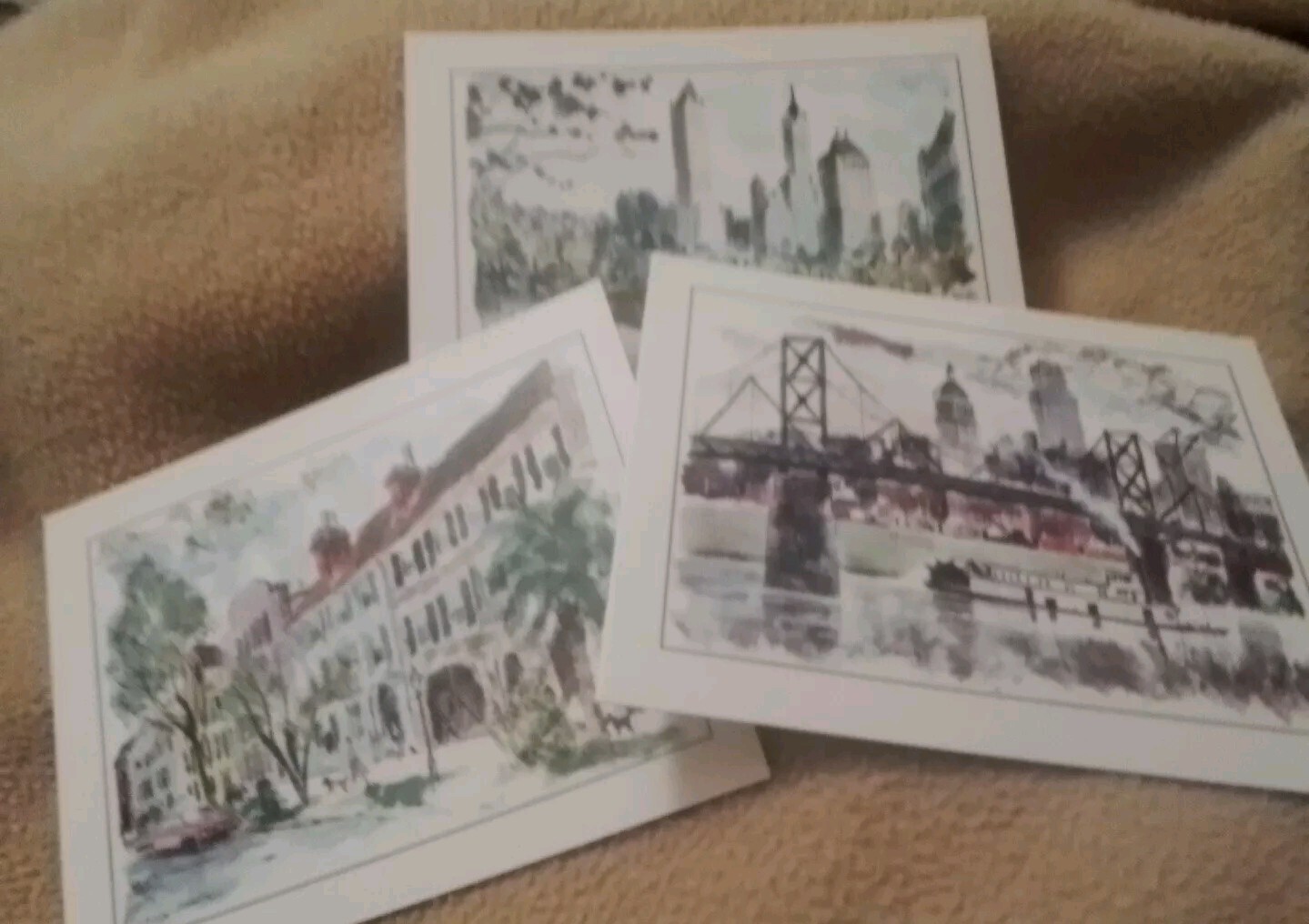 Six Vintage Tony the Tiger City Cards Prints New York City Central Park, Etc.