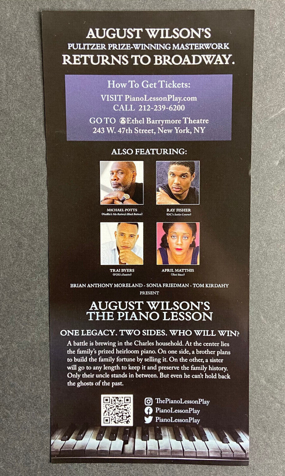 The Piano Lesson Samuel L Jackson Danielle Brooks 2022 Flyer Broadway
