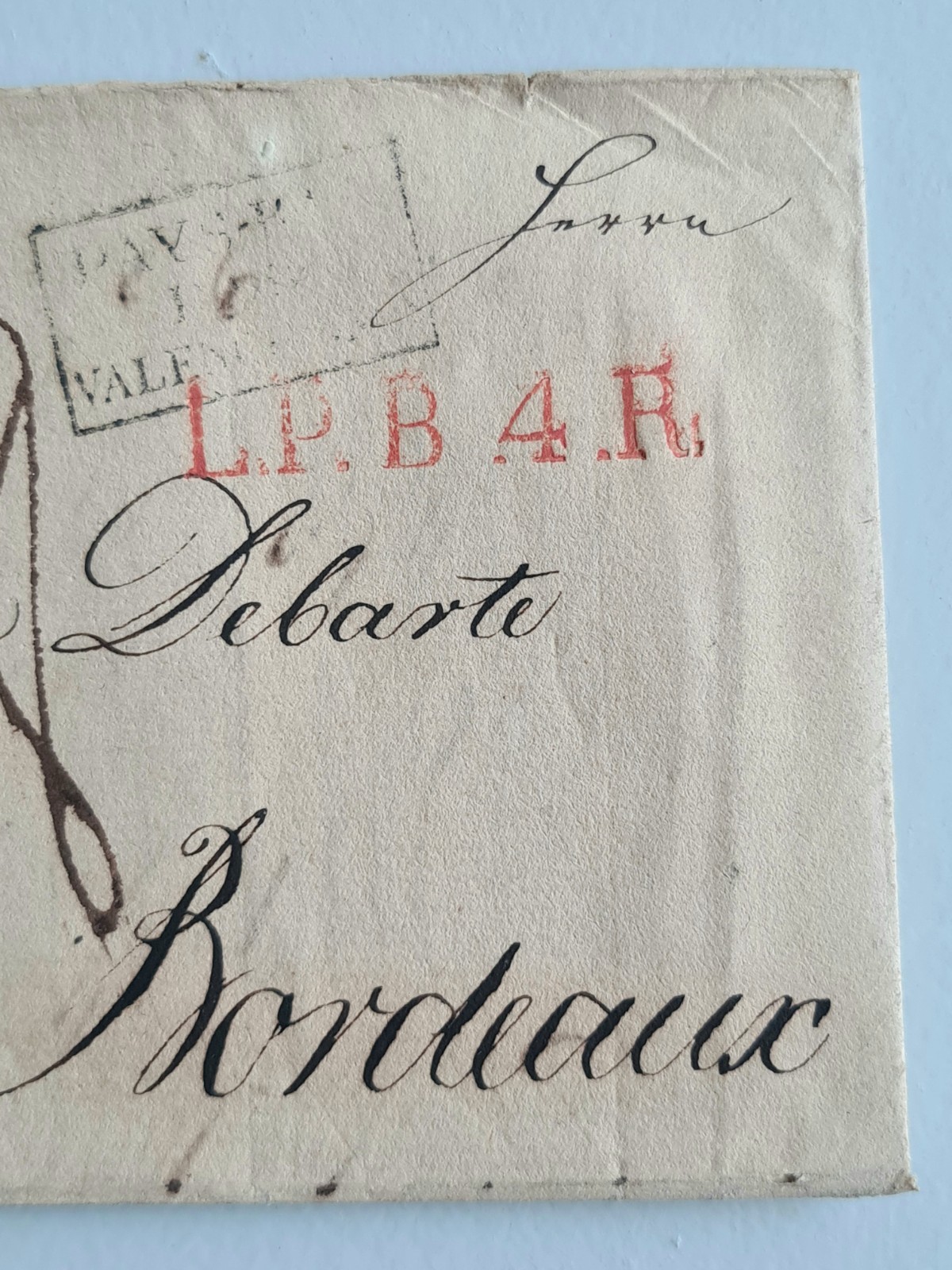 Old Letter Mail Of May 16, 1819 End Of The 1st Empire Hamburg Bordeaux