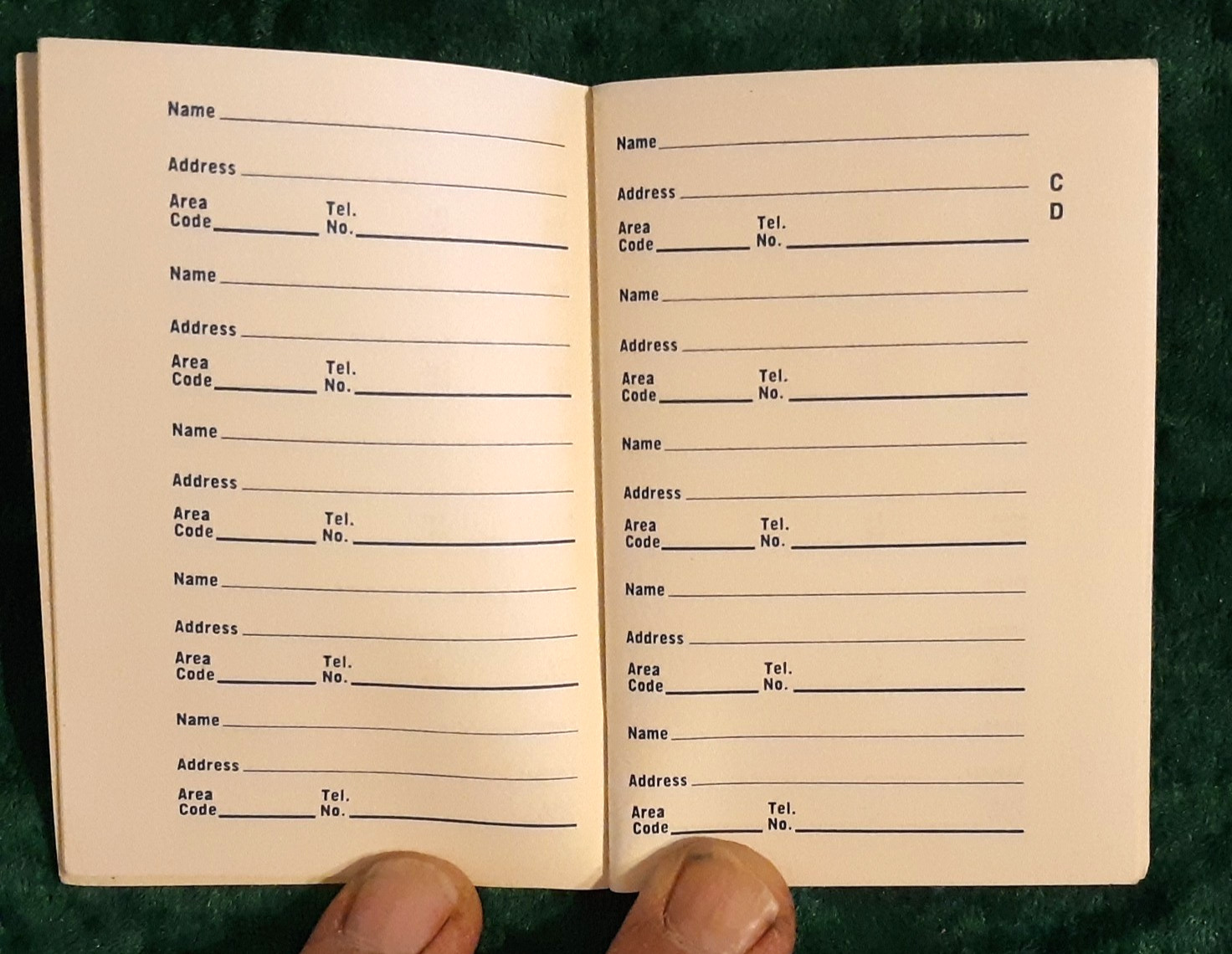 Vintage Blue Book of Telephone Numbers – Southwestern Bell Telephone- 1950’s-60s