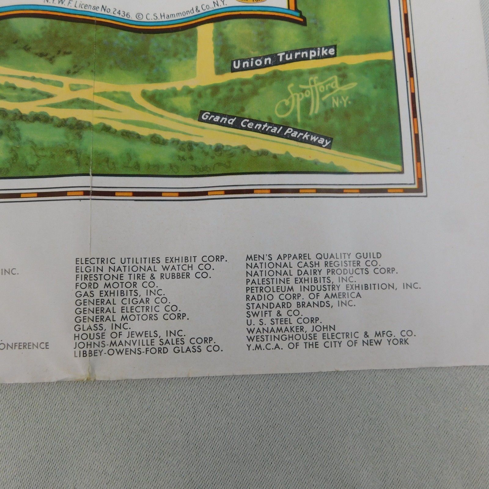 Vintage 1939 Map of The New York World’s Fair Transit Map of Greater New York