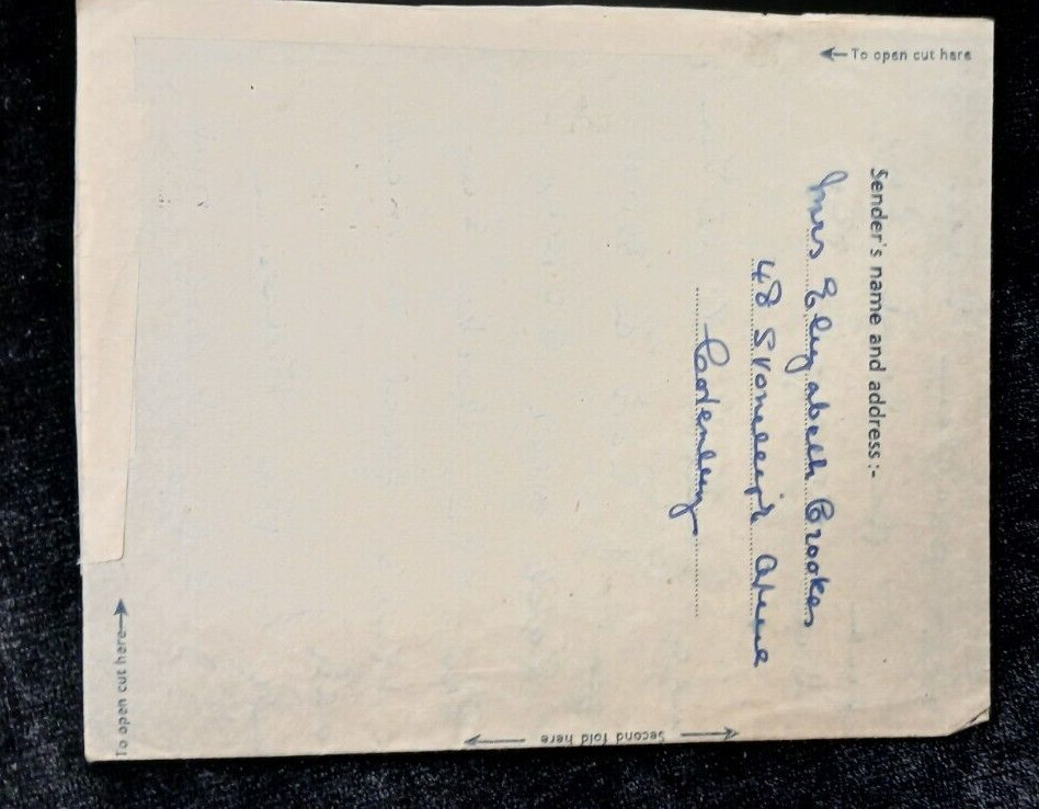 1948 Fancy British Industries Fair London Warwickshire Vintage Envelope Stamped