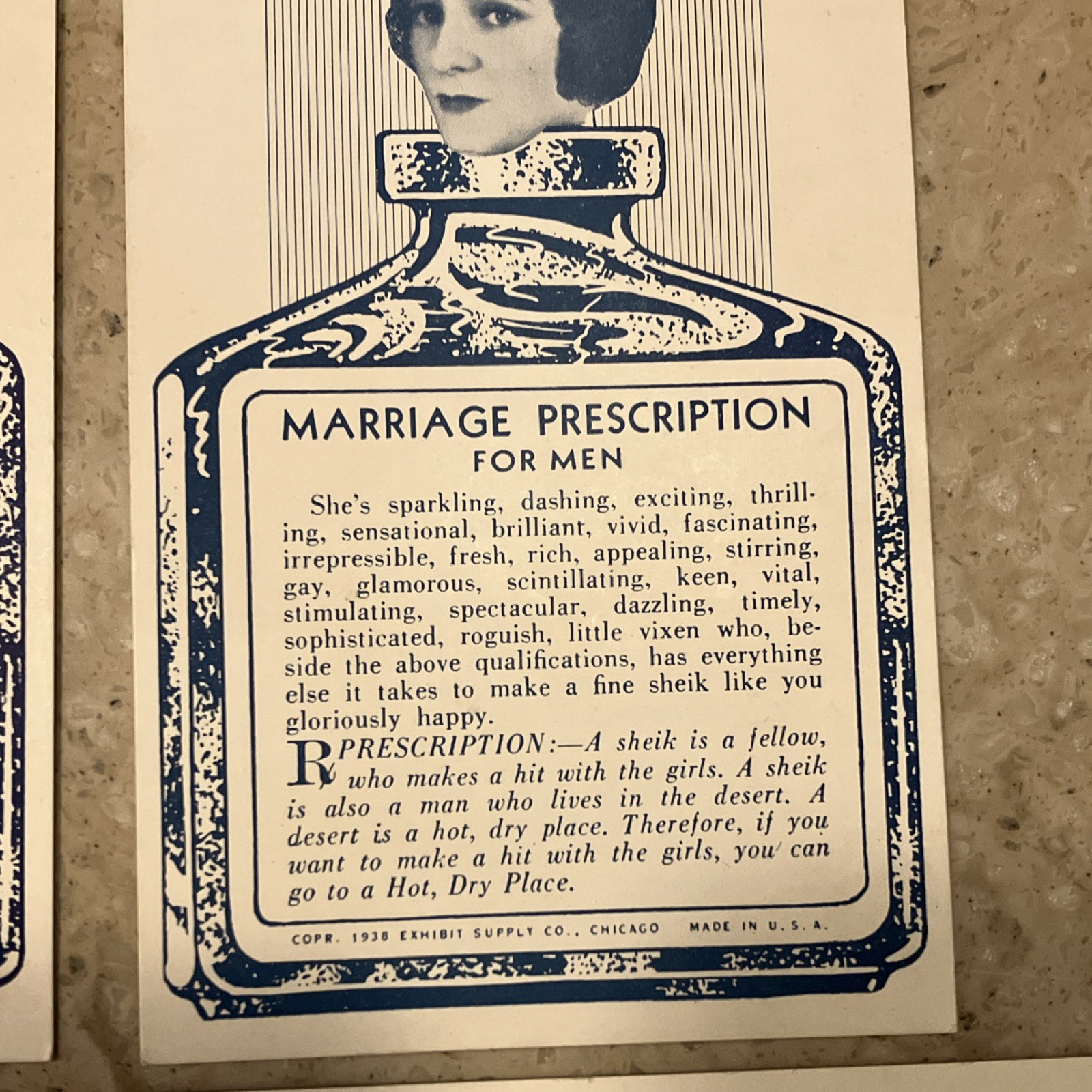 Vintage Exhibit Supply Co. Novelty Cards & Licenses Lot of 6 1928 & 1938