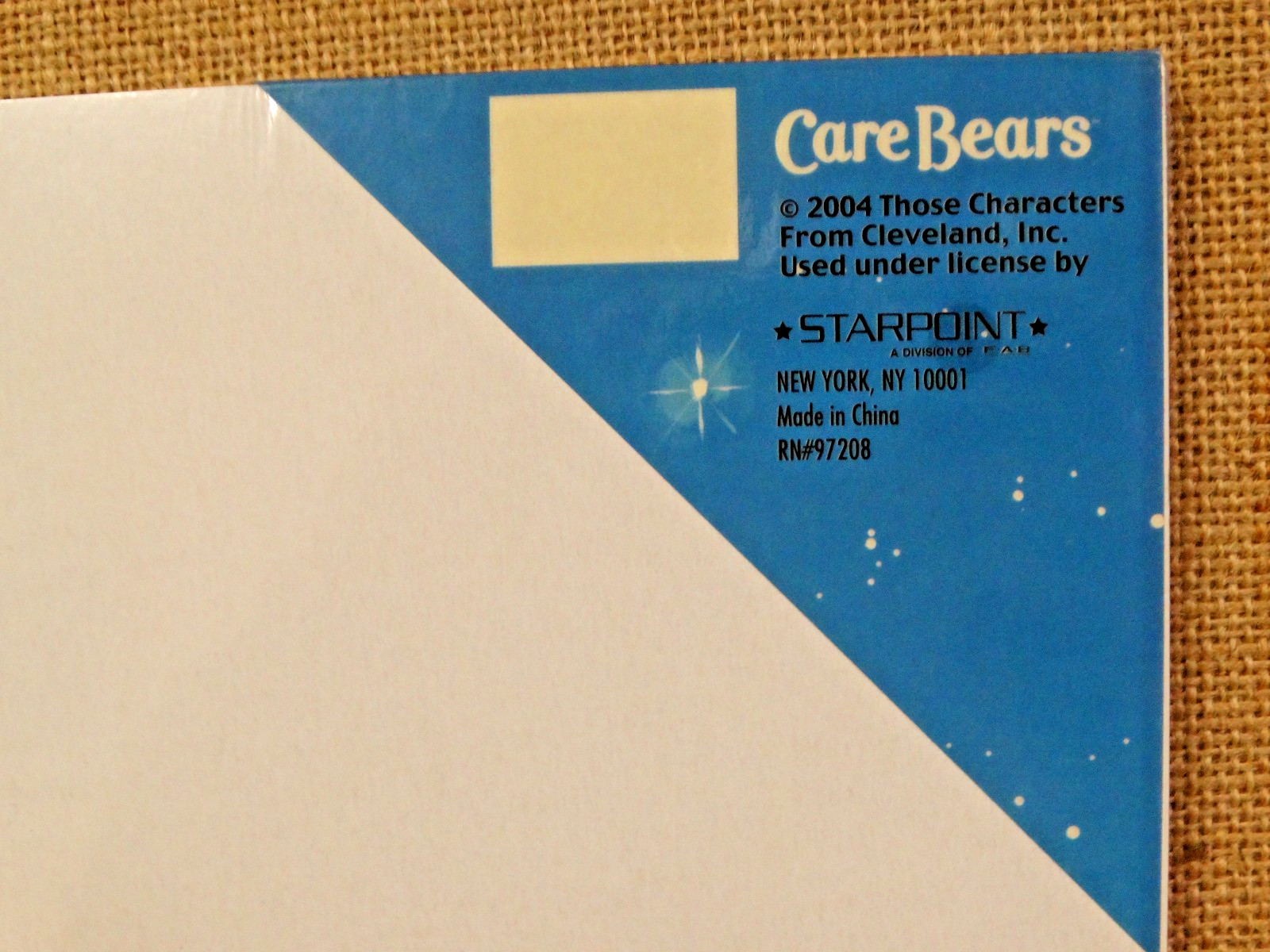 Vintage 2004 Care Bears Paper Pack ~Ruled Filler Notebook Paper~ 3 Hole Punched