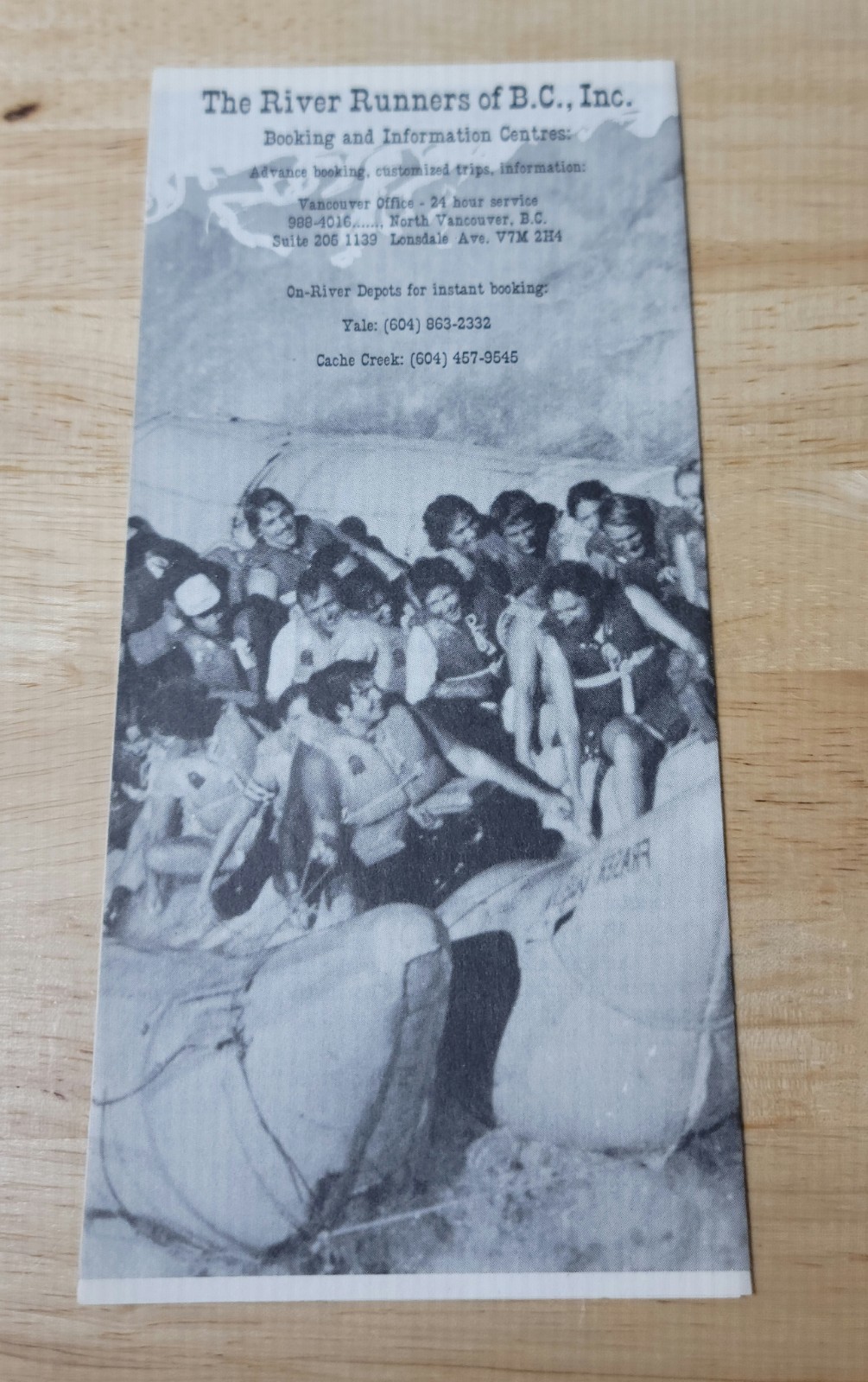 Vtg RIVER RUNNERS RAFTING TRIP BROCHURE British Columbia 1970s/1980s