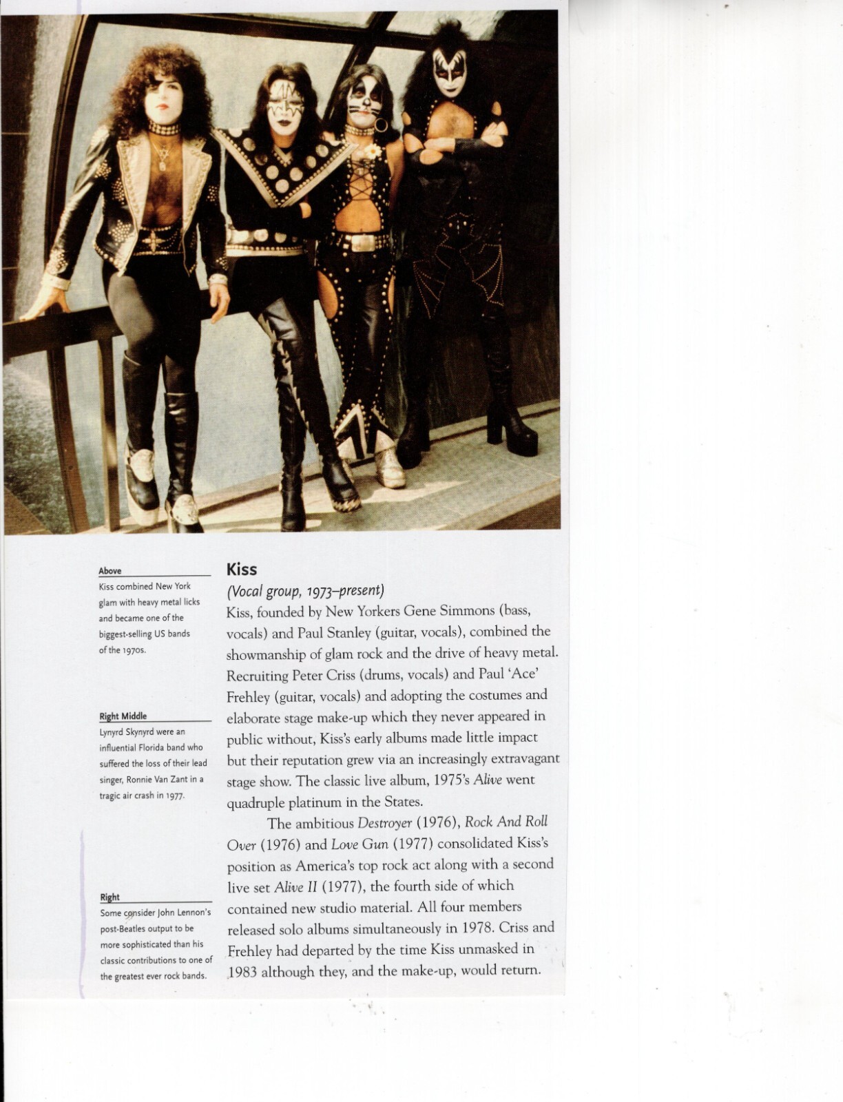 KISS Gene Simmons Magazine Photo Clipping 1 Page P6381