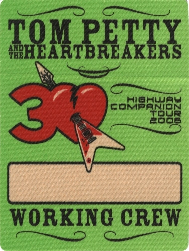 Tom Petty & the Heartbreakers 2006 Highway Companion tour Working Backstage Pass