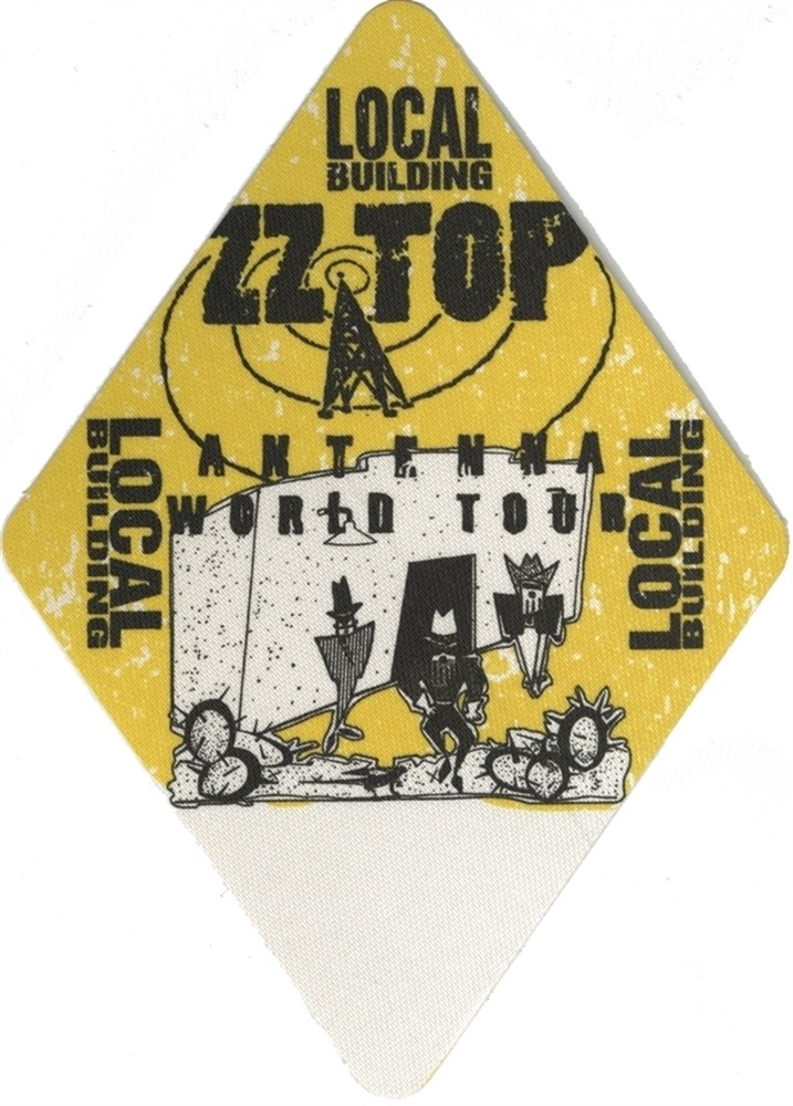 ZZ Top 1994 Antenna concert tour memorabilia Local Backstage Pass