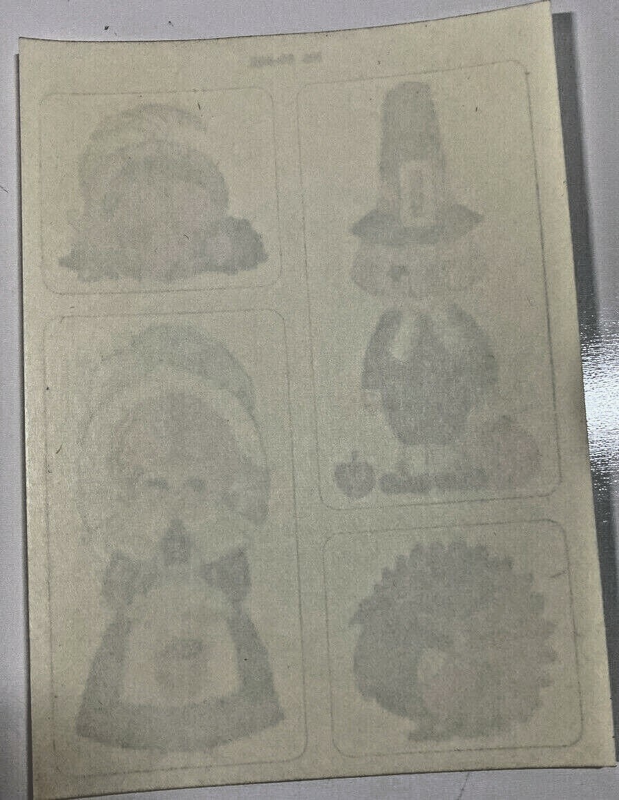 Vintage Stickers 1980’s Pilgrims Thanksgiving Lot Of 4 Sheets