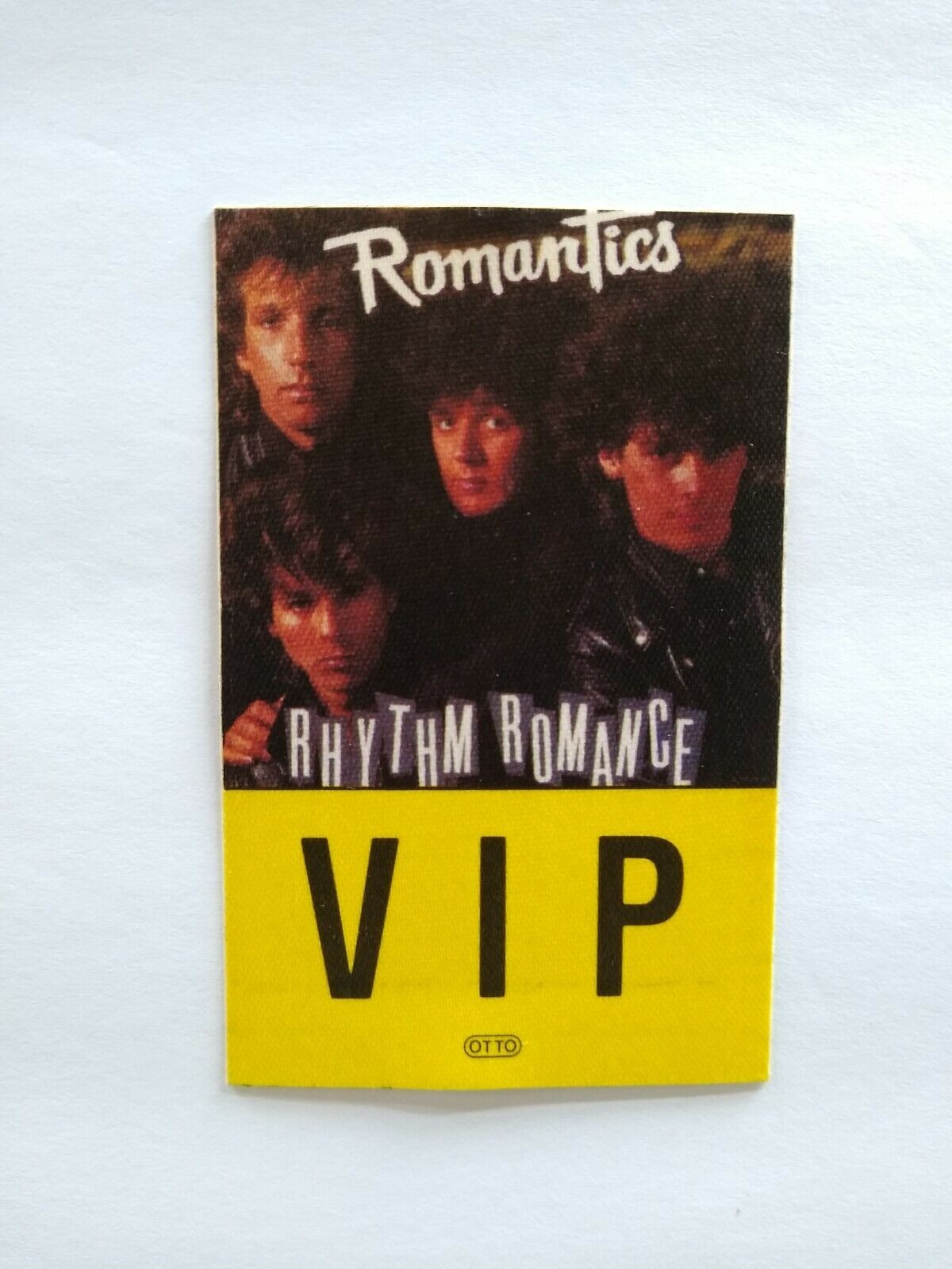 Romantics Rhythm Romance 1985 Backstage Pass VIP New Wave Pop Rock Music Concert