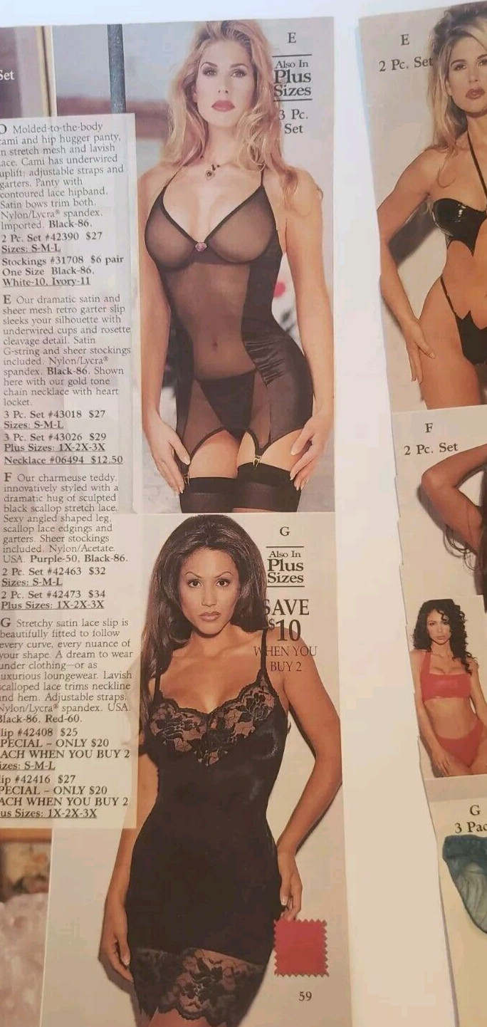 Vintage Women’s Bra Panties Lingerie Underwear 2 Pages 2-sided Catalog Print Ads